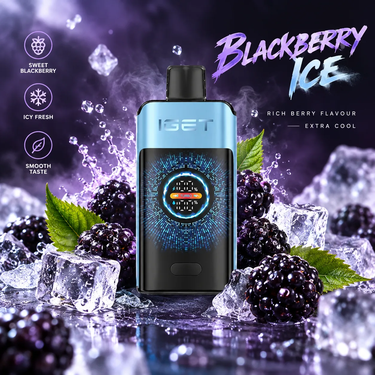 IGET One 12000 Puffs – blueberry ice
